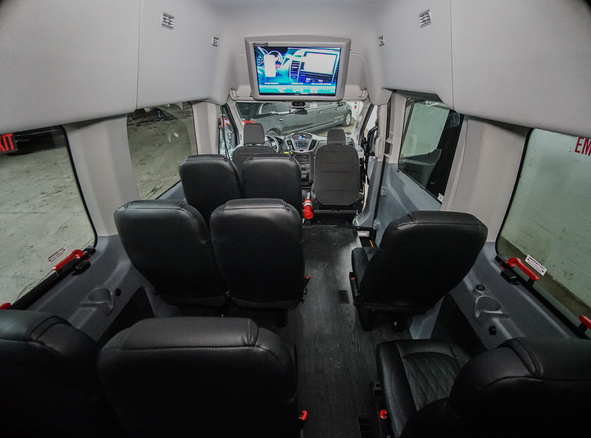 Executive Transit Van Interior Seating with TV
