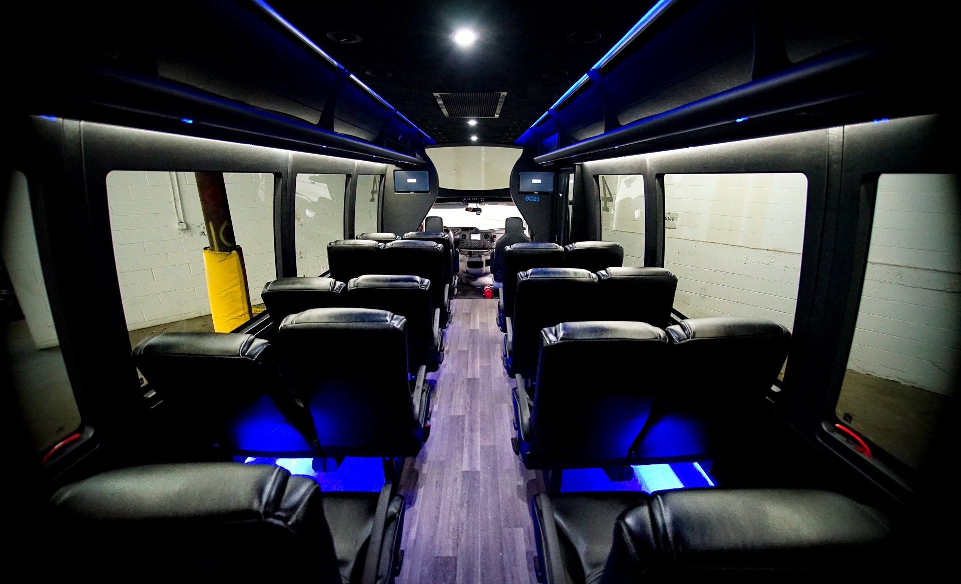 Mini Coach Bus Interior Back