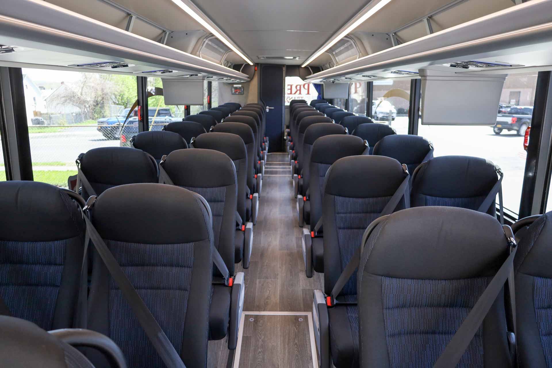 Charter Coach Bus interior seating