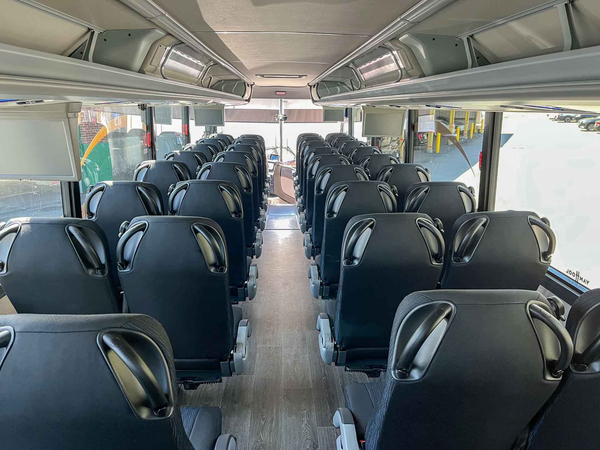 Luxury Liner Coach Bus Interior Seats Rear Albany