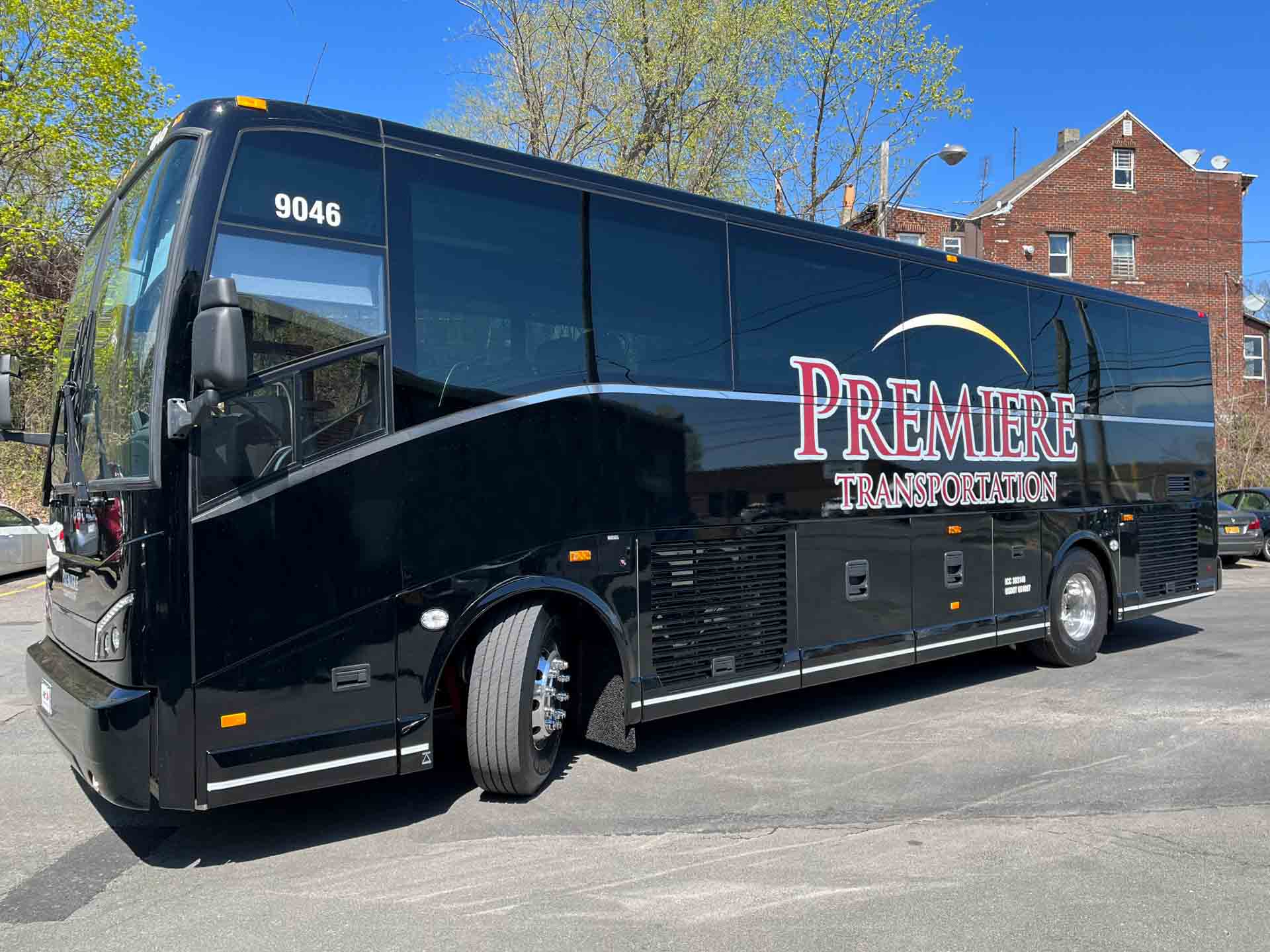 Luxury Liner Coach Bus Exterior Albany NY